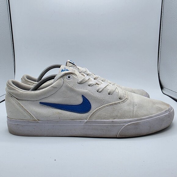 Nike SB Charge Mens Size 11.5 White Signal Blue Sneaker Shoes Casual Athletic main image 4